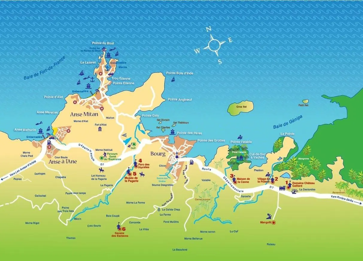 Apartament Les Pieds Dans L'Eau Les Trois-Ilets